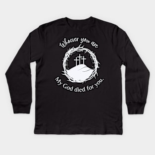 Whoever you are (light print) Kids Long Sleeve T-Shirt